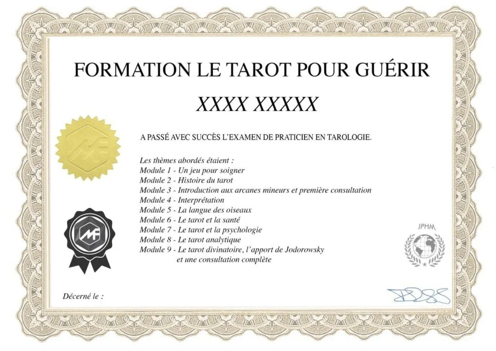 FORMATION : apprenez le tarot de Marseille