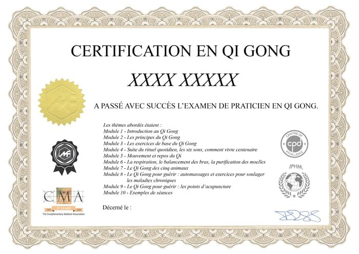 Formation praticien en Qi Gong